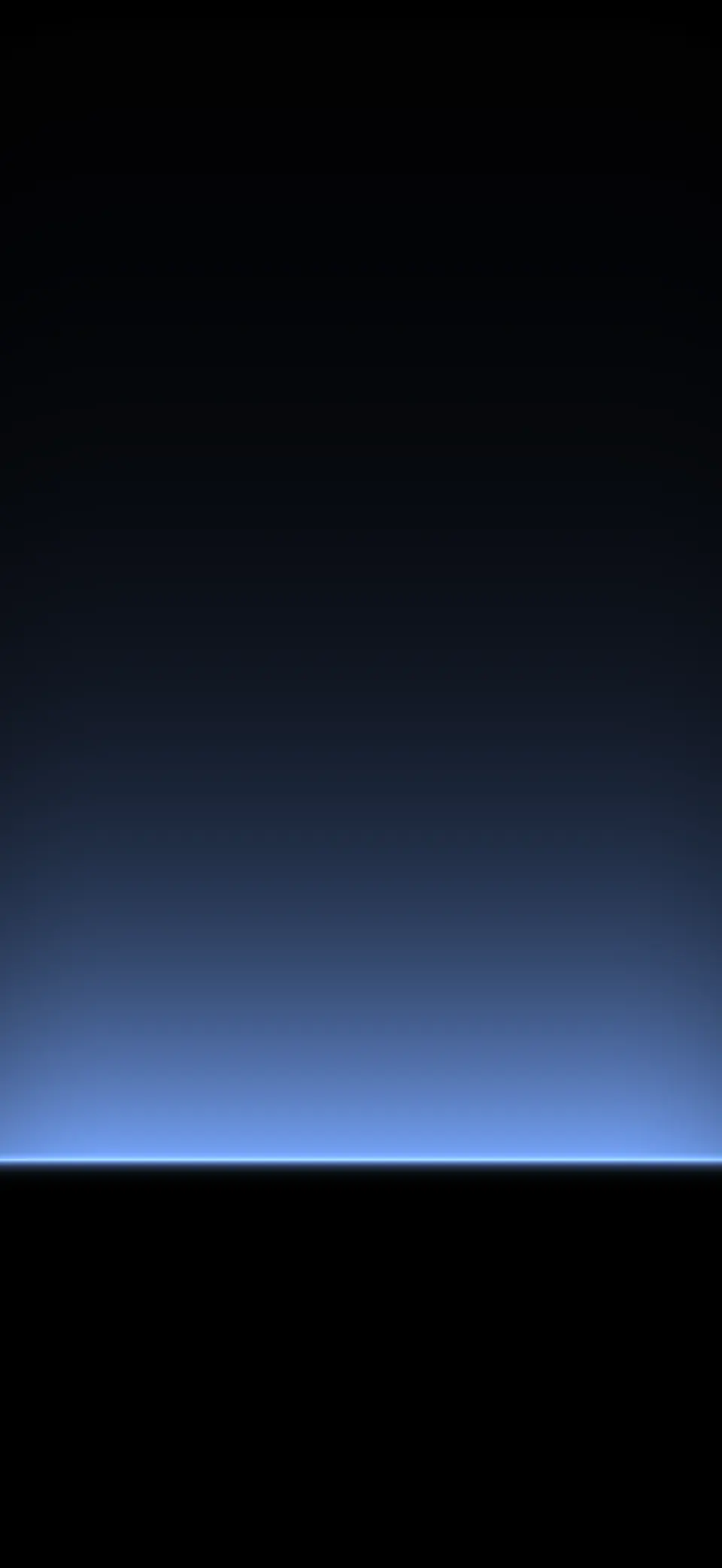 Horizon glow on true black iPhone wallpaper