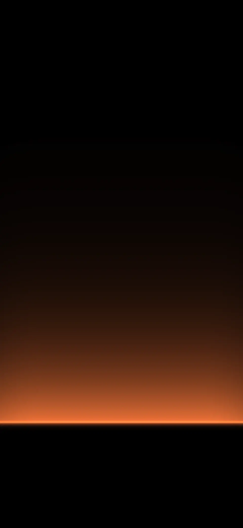 Ember horizon on true black iPhone wallpaper