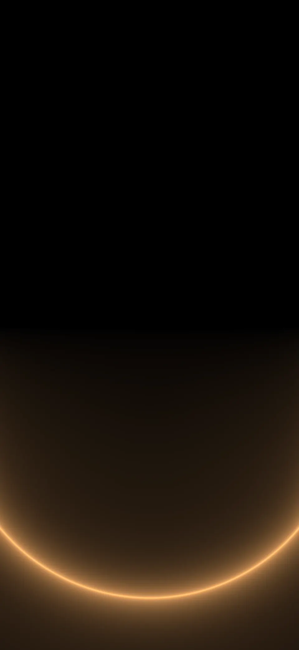 Halo on true black iPhone wallpaper